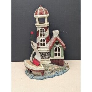 Lighthouse With Sailboat And Hearts Engraved Crazy Mountain Designs